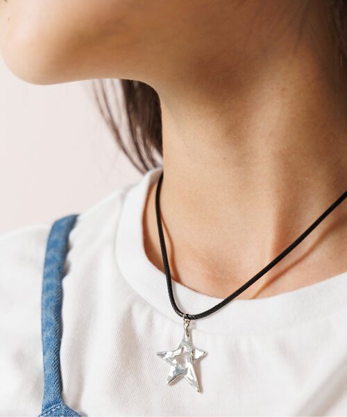 algy(アルジー)の「スターコードネックレス(ネックレス・キッズ・ブラック・FREE)」の1枚目の写真