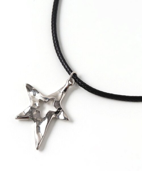 algy(アルジー)の「スターコードネックレス(ネックレス・キッズ・ブラック・FREE)」の2枚目の写真