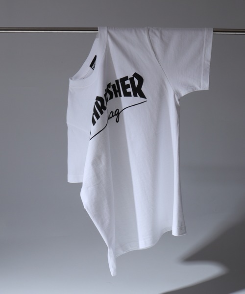 THRASHER(スラッシャー)の「THRASHER スラッシャー プリント半袖TEEシャツ(Tシャツ/カットソー・メンズ・ブラック系その他/ホワイト系その他2/ブラック×ブルー/ブラック/ブラック系その他2/ホワイト×ブルー/ホワイト×グリーン/ホワイト/ホワイト系その他/ブラック×グリーン/ミント・M/XL/S/L)」の6枚目の写真