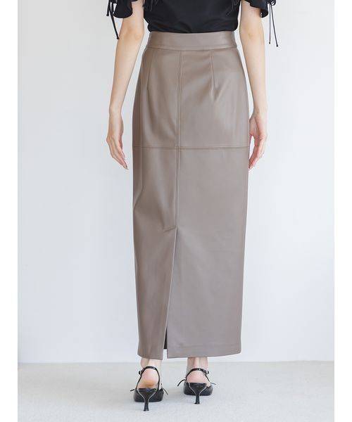 SNIDEL(スナイデル)の「ストレッチレザータイトスカート(スカート・レディース・アイボリー/モカ/ブラック・0/1)」の13枚目の写真