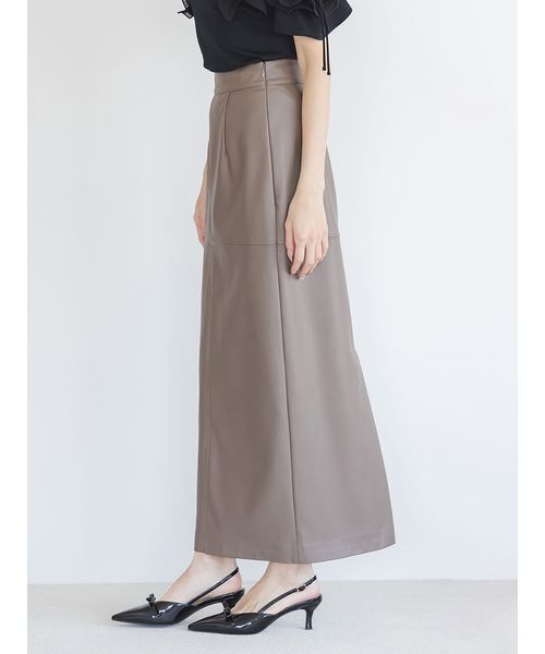 SNIDEL(スナイデル)の「ストレッチレザータイトスカート(スカート・レディース・アイボリー/モカ/ブラック・0/1)」の14枚目の写真