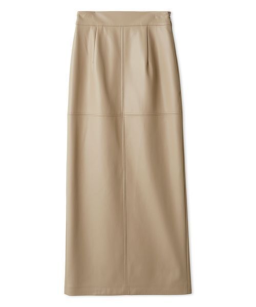 SNIDEL(スナイデル)の「ストレッチレザータイトスカート(スカート・レディース・アイボリー/モカ/ブラック・0/1)」の4枚目の写真