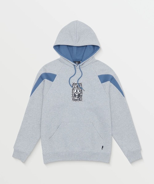 VOLCOM(ボルコム)の「【VOLCOM/ボルコム】 Dental Pullover Hoodie /ロゴフロントプリントショルダーカラー切り替えプルオーバーパーカー・フーディー(パーカー・メンズ・ブラック/ヘザーグレー・SMALL/MEDIUM/LARGE/X-LARGE)」の8枚目の写真