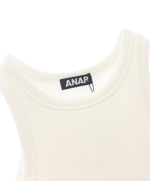 ANAP（アナップ）の「カップ付き バルーン ドッキング タンクトップ（タンクトップ・レディース・ダークグレー/ホワイト/ブラック・FREE）」の16枚目の写真