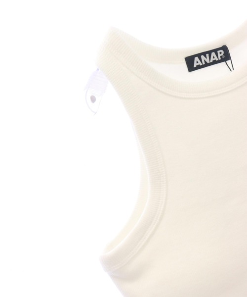 ANAP（アナップ）の「カップ付き バルーン ドッキング タンクトップ（タンクトップ・レディース・ダークグレー/ホワイト/ブラック・FREE）」の17枚目の写真