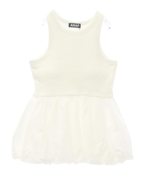 ANAP（アナップ）の「カップ付き バルーン ドッキング タンクトップ（タンクトップ・レディース・ダークグレー/ホワイト/ブラック・FREE）」の22枚目の写真