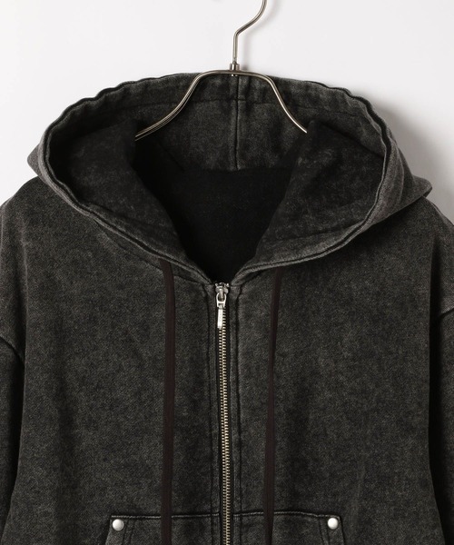 Heather(ヘザー)の「WZIPフーディ 592833(パーカー・レディース・スミクロ/グレー系その他/グレー・FREE)」の12枚目の写真