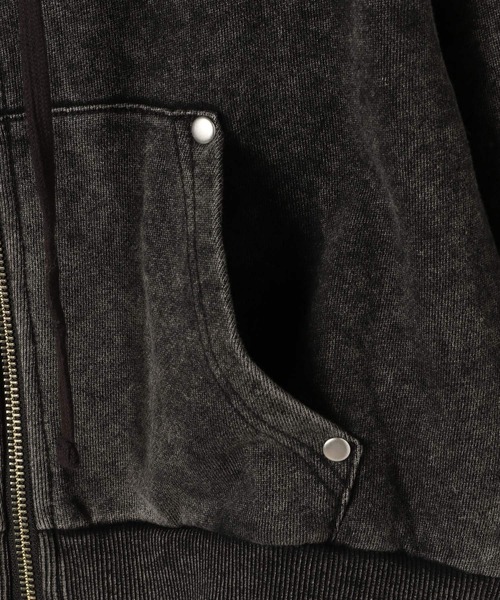 Heather(ヘザー)の「WZIPフーディ 592833(パーカー・レディース・スミクロ/グレー系その他/グレー・FREE)」の15枚目の写真