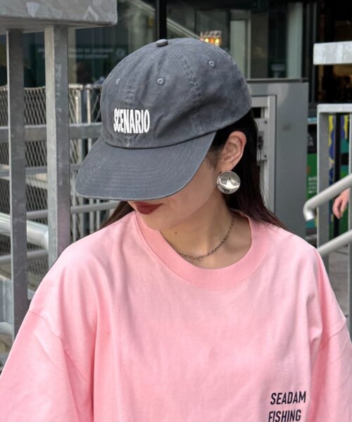 CIAOPANIC TYPY（チャオパニックティピー）の「【ユニセックス】ヴィンテージダックロゴ刺繍キャップ（キャップ・メンズ・グレー/ネイビー/ブラック/カーキ・ONE SIZE）」の3枚目の写真