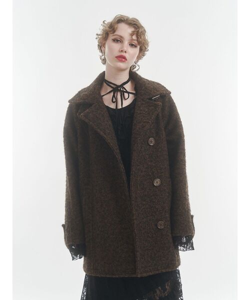 jouetie Aラインミドルコート ホワイト jouetie（ジュエティ）の「Aラインミドルコート（その他アウター