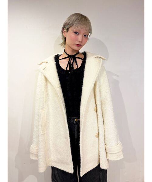 jouetie コート jouetie エコムートンリバーシブルトレンチコート（カーキ