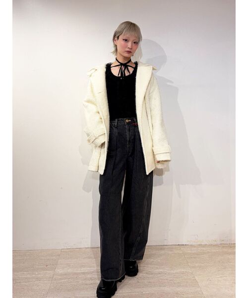 jouetie Aラインミドルコート ホワイト Aラインミドルコート（その他アウター）｜jouetie（ジュエティ）の