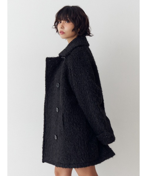 jouetie(ジュエティ)の「Aラインミドルコート(ステンカラーコート・レディース・ブラック/ブラウン/グレー/アイボリー・MEDIUM)」の17枚目の写真