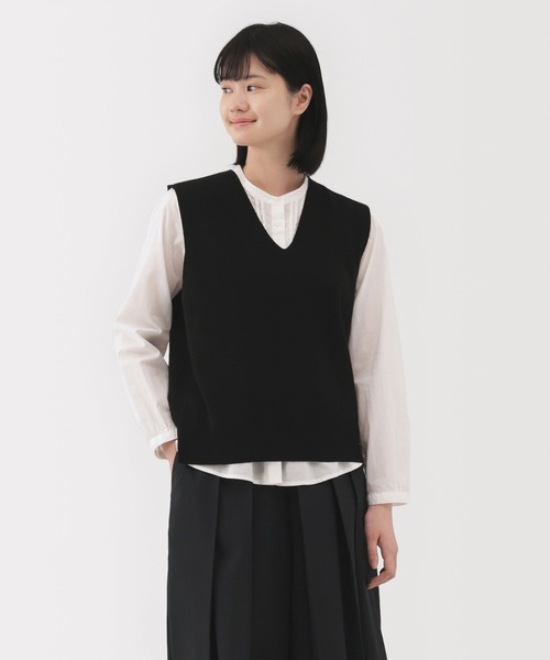 婦人 洗えるミラノリブ編みベスト（ベスト）｜無印良品（ムジルシ