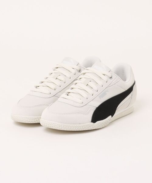 PUMA（プーマ）の「PUMA プーマ BELLA DONNA NYLON レディーススニーカー 薄底 ロープロファイル(ベラドンナナイロン)（スニーカー・レディース・ブラック×ホワイト/ライトグレー・22.5cm/23.0cm/23.5cm/24.0cm/24.5cm/25.0cm）」の2枚目の写真