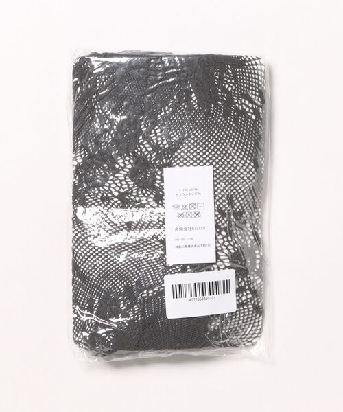 Burner（バーナー）の「【OKUOKU　0909】フローラル　レース　タイツ oku-tights-872424405241-8（タイツ/ストッキング・レディース・ブラック/オフホワイト/グレー/ダークブラウン/パープル・FREE）」の18枚目の写真