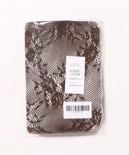 Burner（バーナー）の「【OKUOKU　0909】フローラル　レース　タイツ oku-tights-872424405241-8（タイツ/ストッキング・レディース・ブラック/オフホワイト/グレー/ダークブラウン/パープル・FREE）」の19枚目の写真