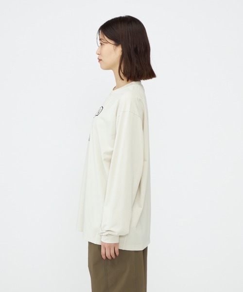 KEEN(キーン)の「Us4 HARVEST LOGO LS TEE / アスフォー ハーベスト ロゴ ロングスリーブ ティー(Tシャツ/カットソー・レディース・アイボリー・S/M/L/XL)」の7枚目の写真