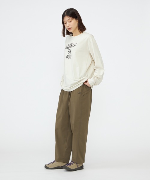 KEEN(キーン)の「Us4 HARVEST LOGO LS TEE / アスフォー ハーベスト ロゴ ロングスリーブ ティー(Tシャツ/カットソー・レディース・アイボリー・S/M/L/XL)」の5枚目の写真