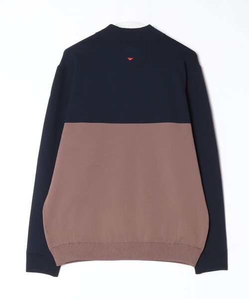 and per se(アンパスィ)の「ウインドシャッター袖防風ハイネックセーター(メンズ)(ニット/セーター・メンズ・ネイビー/スカイブルー/ホワイト・LL/L/M)」の10枚目の写真