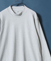 Organic Cotton High neck T-Shirt/オーガニックコットン ハイネック モックネック Tシャツ ロンT 長袖 カットソー メンズ レディース インナー ユニセックス 秋冬