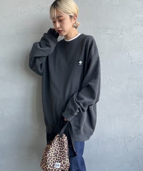 Columbia（コロンビア）の「[Columbia/コロンビア] THUNDER MOUNTAIN  グラフィックバックプリントスウェット（スウェット・レディース・ブラック/グリーン/パープル・M/L/XL）」の11枚目の写真