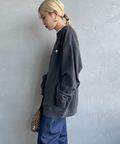 Columbia（コロンビア）の「[Columbia/コロンビア] THUNDER MOUNTAIN  グラフィックバックプリントスウェット（スウェット・レディース・ブラック/グリーン/パープル・M/L/XL）」の12枚目の写真