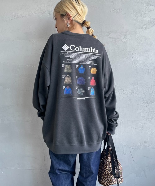 Columbia（コロンビア）の「[Columbia/コロンビア] THUNDER MOUNTAIN  グラフィックバックプリントスウェット（スウェット・レディース・ブラック/グリーン/パープル・M/L/XL）」の13枚目の写真