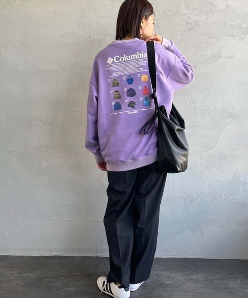 Columbia（コロンビア）の「[Columbia/コロンビア] THUNDER MOUNTAIN  グラフィックバックプリントスウェット（スウェット・レディース・ブラック/グリーン/パープル・M/L/XL）」の9枚目の写真