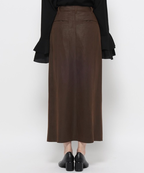 mysty woman（ミスティウーマン）の「ヌバックライクナロースカート  582502（スカート・レディース・ブラウン/ブラック・SMALL/MEDIUM）」の12枚目の写真