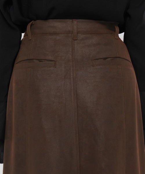 mysty woman（ミスティウーマン）の「ヌバックライクナロースカート  582502（スカート・レディース・ブラウン/ブラック・SMALL/MEDIUM）」の16枚目の写真