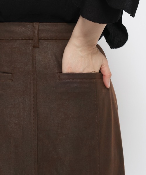 mysty woman（ミスティウーマン）の「ヌバックライクナロースカート  582502（スカート・レディース・ブラウン/ブラック・SMALL/MEDIUM）」の17枚目の写真