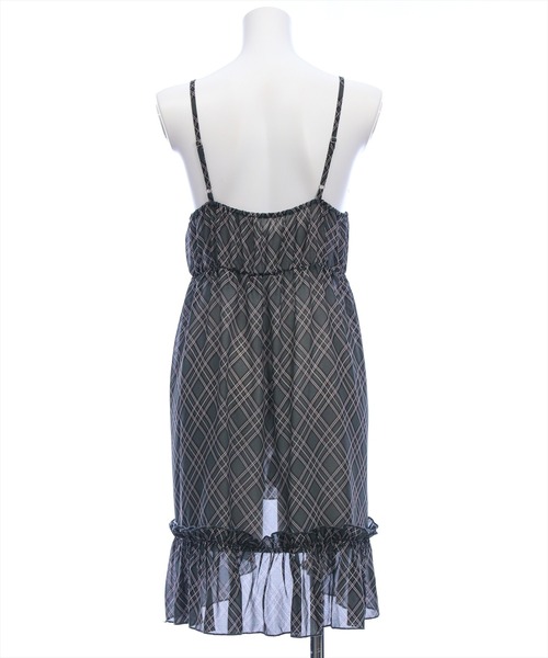 clear（クリア）の「チェック柄シャーリングシアーチュニック[着回し力抜群 ガーリー キャミ]（チュニック・レディース・チャコールグレー/ベージュ/ブラウン・F）」の15枚目の写真