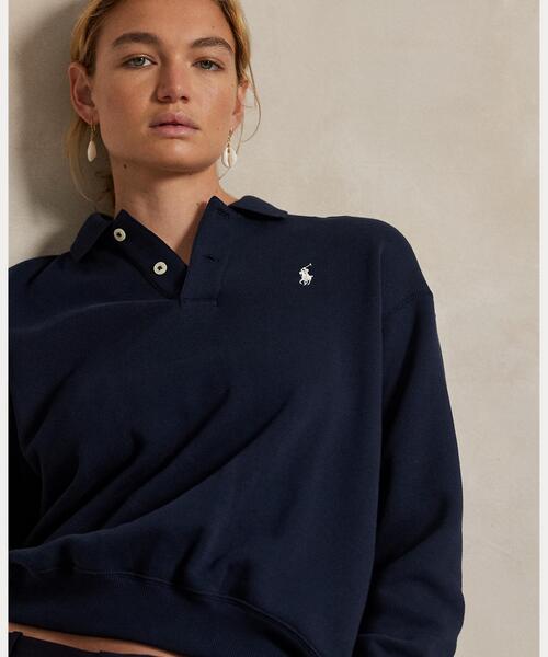 ロゴ フリース ポロカラー プルオーバーPolo Ralph Lauren ロゴ フリース ポロカラー プルオーバー（その他トップス）｜POLO