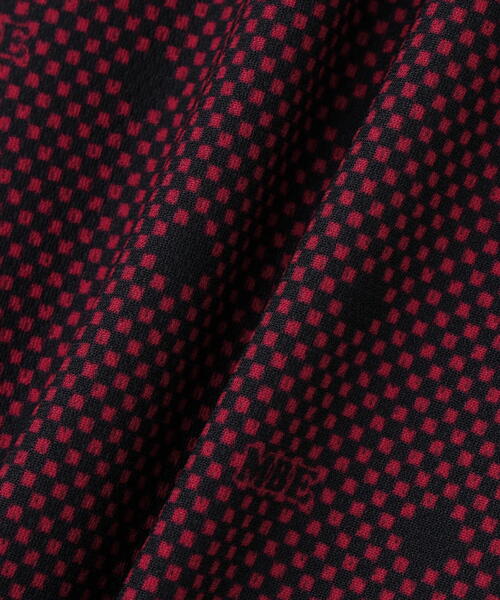 MASTER BUNNY EDITION(マスターバニーエディション)の「【MASTER BUNNY EDITION】メッシュトリコットプリント半袖ポロシャツ(ポロシャツ・レディース・ホワイト/カーキ・LARGE/MEDIUM)」の7枚目の写真