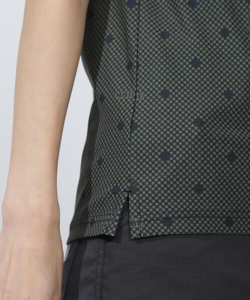 MASTER BUNNY EDITION(マスターバニーエディション)の「【MASTER BUNNY EDITION】メッシュトリコットプリント半袖ポロシャツ(ポロシャツ・レディース・ホワイト/カーキ・LARGE/MEDIUM)」の18枚目の写真