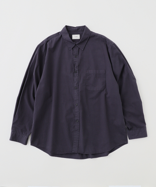 417 EDIFICE(フォーワンセブンエディフィス)の「ANOTHER OFFICE / アナザーオフィス Bold Garment Shirt(シャツ/ブラウス・メンズ・ブラック系その他/チャコールグレー/ライトグレー・1/2)」の2枚目の写真