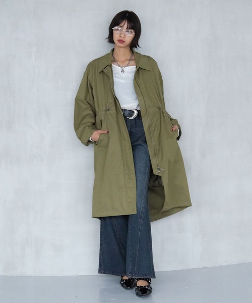 PAGEBOY（ページボーイ）の「ライナーツキモッズコート（モッズコート・レディース・ブラック/カーキ・FREE）」の5枚目の写真
