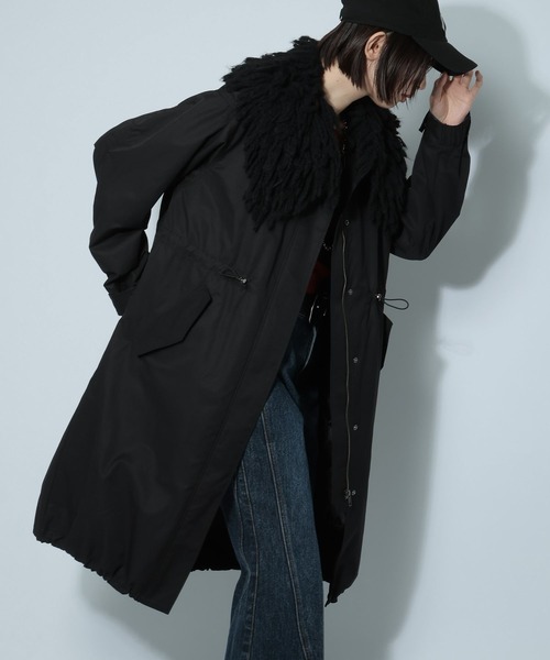 PAGEBOY（ページボーイ）の「ライナーツキモッズコート（モッズコート・レディース・ブラック/カーキ・FREE）」の20枚目の写真