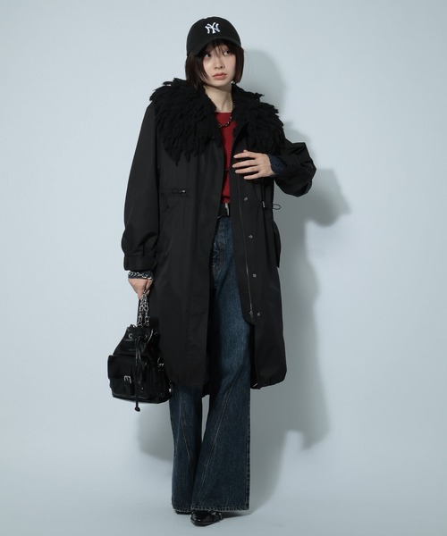 PAGEBOY（ページボーイ）の「ライナーツキモッズコート（モッズコート・レディース・ブラック/カーキ・FREE）」の16枚目の写真