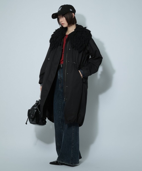 PAGEBOY（ページボーイ）の「ライナーツキモッズコート（モッズコート・レディース・ブラック/カーキ・FREE）」の17枚目の写真