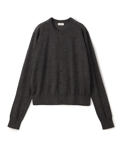 TOMORROWLAND .B（トゥモローランドビー）の「ハイゲージカシミヤ クルーネックカーディガン（ニット/セーター・レディース・ピンク/ホワイト/チャコールグレー/ブラック・FREE）」の4枚目の写真