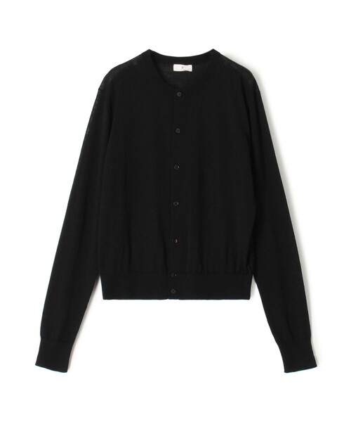 TOMORROWLAND .B（トゥモローランドビー）の「ハイゲージカシミヤ クルーネックカーディガン（ニット/セーター・レディース・ピンク/ホワイト/チャコールグレー/ブラック・FREE）」の3枚目の写真