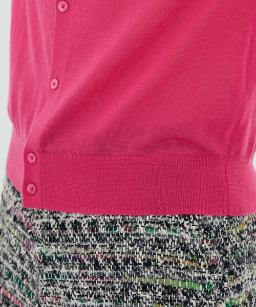 TOMORROWLAND .B（トゥモローランドビー）の「ハイゲージカシミヤ クルーネックカーディガン（ニット/セーター・レディース・ピンク/ホワイト/チャコールグレー/ブラック・FREE）」の12枚目の写真