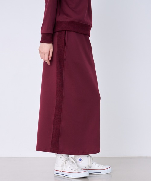 Arnold Palmer（アーノルドパーマー）の「リブパネル ナロースカート（スカート・レディース・ワイン/アイボリー/ネイビー・L/M/S）」の9枚目の写真