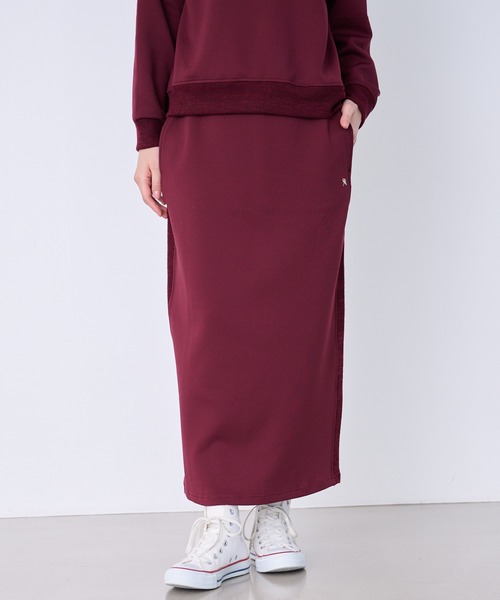 Arnold Palmer（アーノルドパーマー）の「リブパネル ナロースカート（スカート・レディース・ワイン/アイボリー/ネイビー・L/M/S）」の10枚目の写真