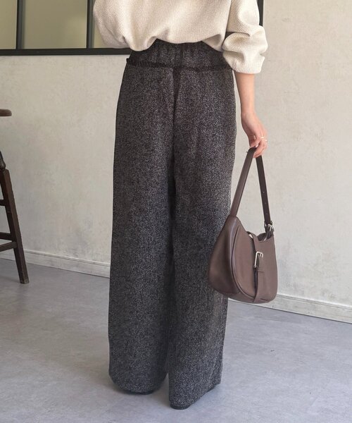 Thevon（ゼボン）の「ツイード切替フリンジタックパンツ（その他パンツ・レディース・ブラウン/アイボリー/ブラック・FREE）」の15枚目の写真
