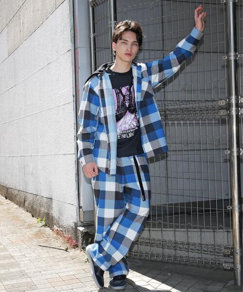 MANASTASH(マナスタッシュ)の「MANASTASH/マナスタッシュ/FLANNEL HOODED SHIRT(シャツ/ブラウス・メンズ・ブルー/モスグリーン・M/S/XL/L)」の11枚目の写真