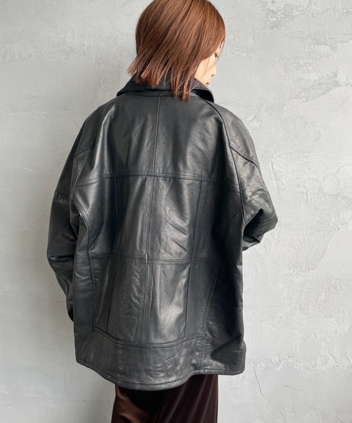 YOUSED（ユーズド）の「[yoused/ユーズド] 別注 ドライバーズ レザージャケット（ライダースジャケット・レディース・ブラック・2/1/0）」の19枚目の写真
