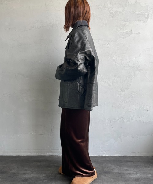 yoused/ユーズド] 別注 ドライバーズ レザージャケット（ライダース